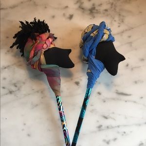 Fabric Heads with Ankara Head Wraps